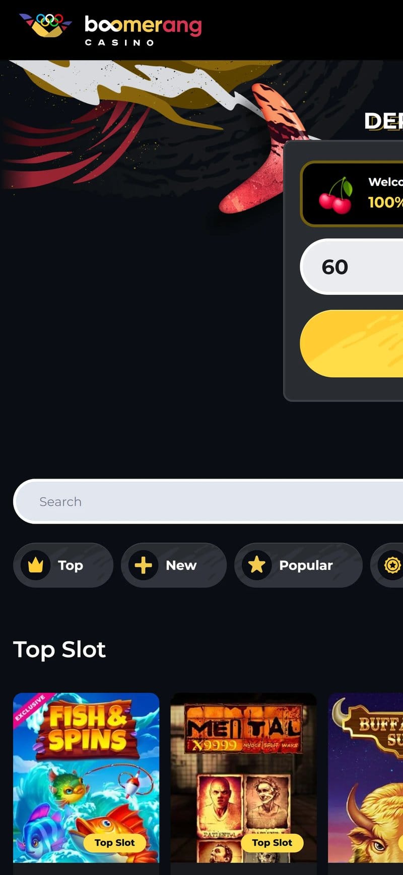 Boomerang Casino: Preberite O njem in Izkušaj Izhodi na Internetu